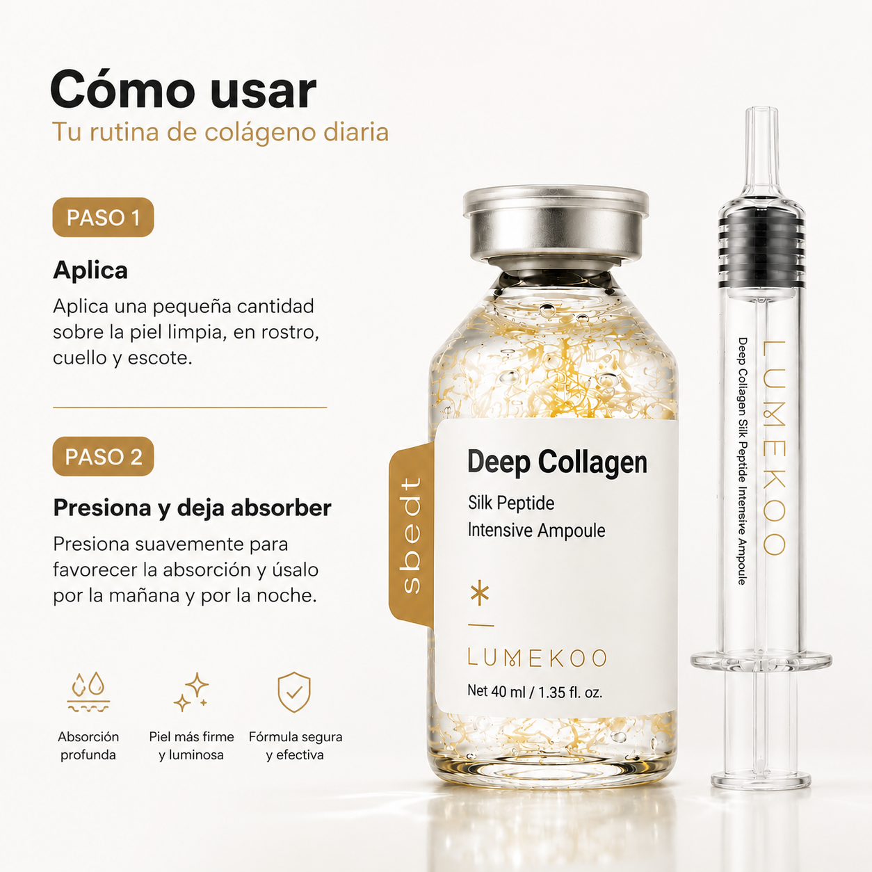 Lumekoo™ Seda de Colágeno (Todo-en-Uno)